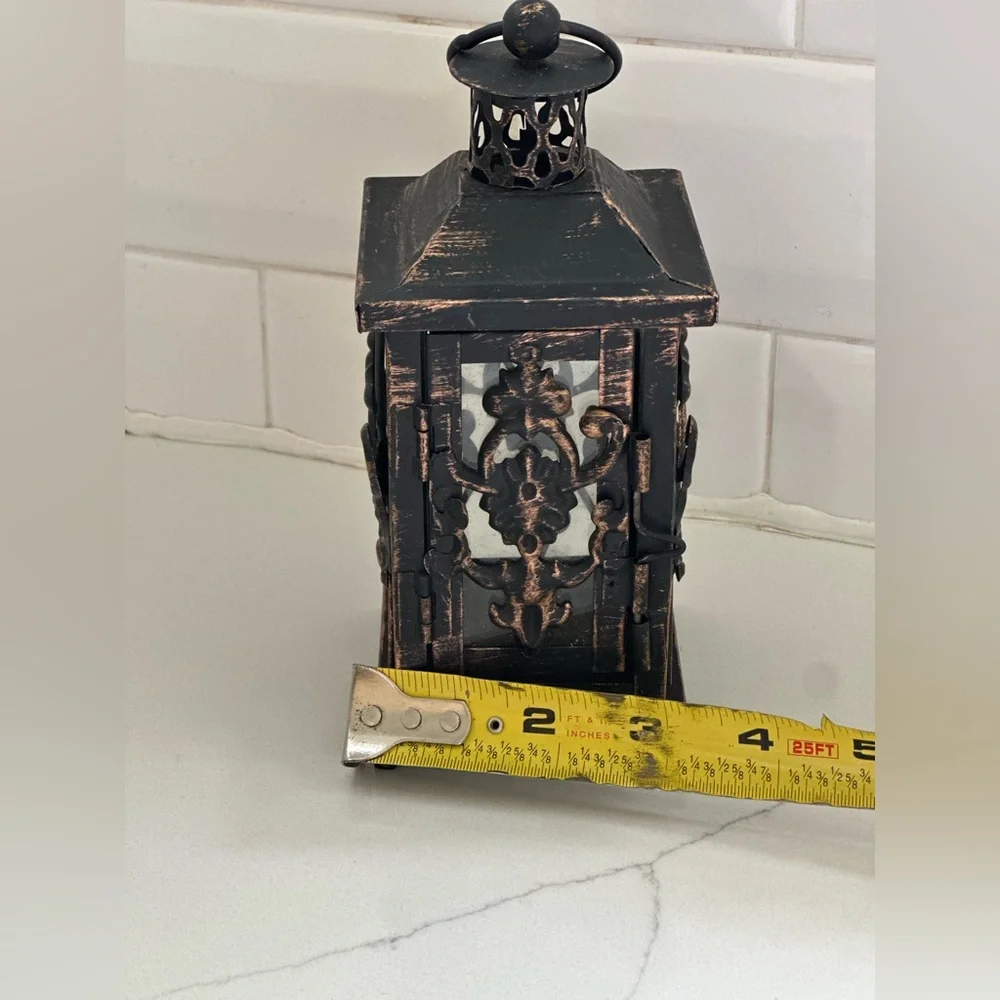 Vintage Small Candle Metal Lantern Candle Holder